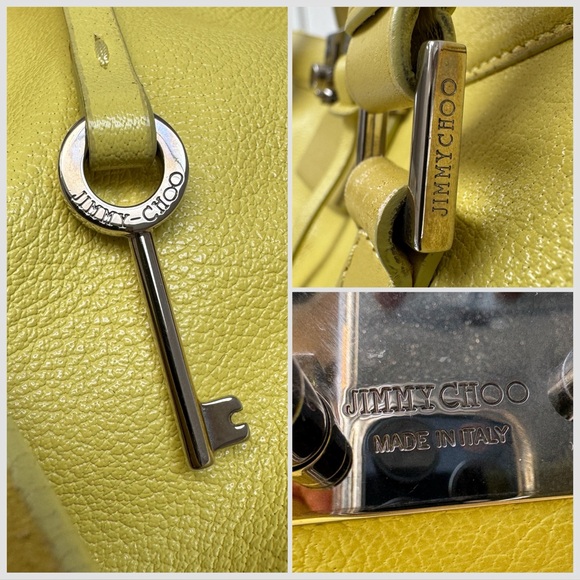 Jimmy Choo Farrah Leather Satchel Shoulder Bag - Picture 6 of 16